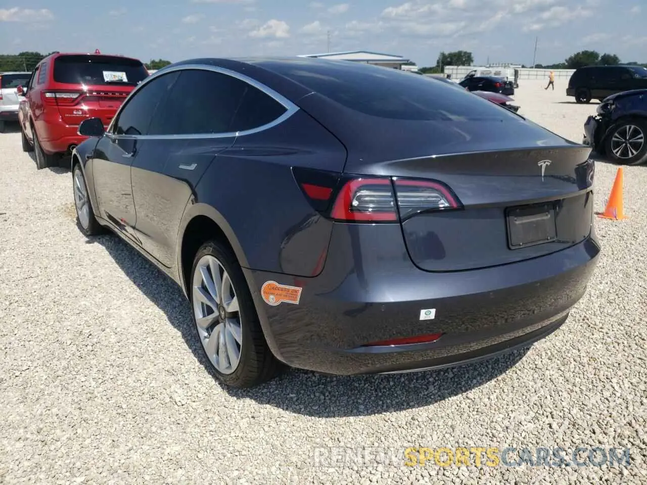 3 fotografías del automóvil dañado 5YJ3E1EA8LF616055 TESLA MODEL 3 2020