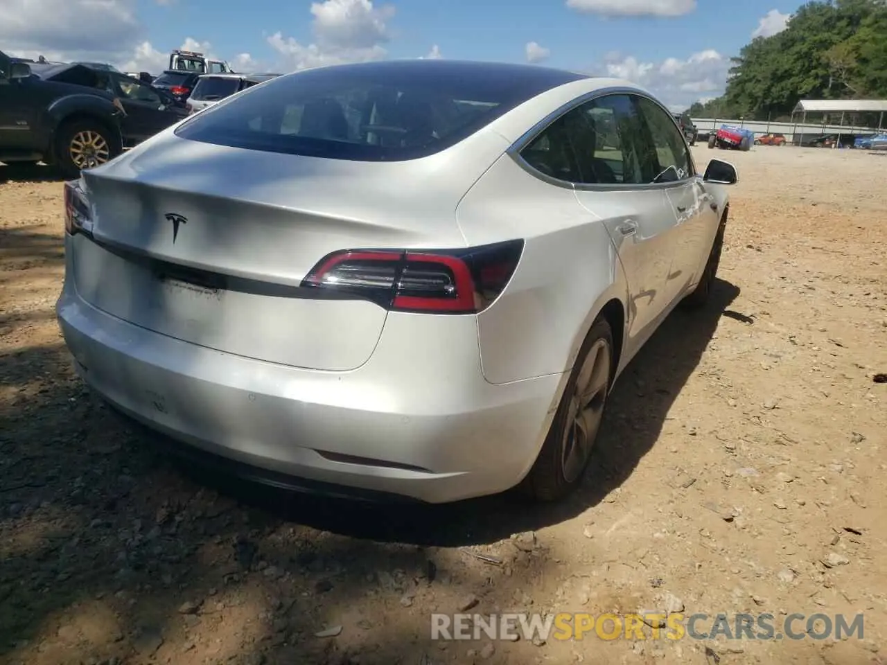 4 fotografías del automóvil dañado 5YJ3E1EA8LF659634 TESLA MODEL 3 2020
