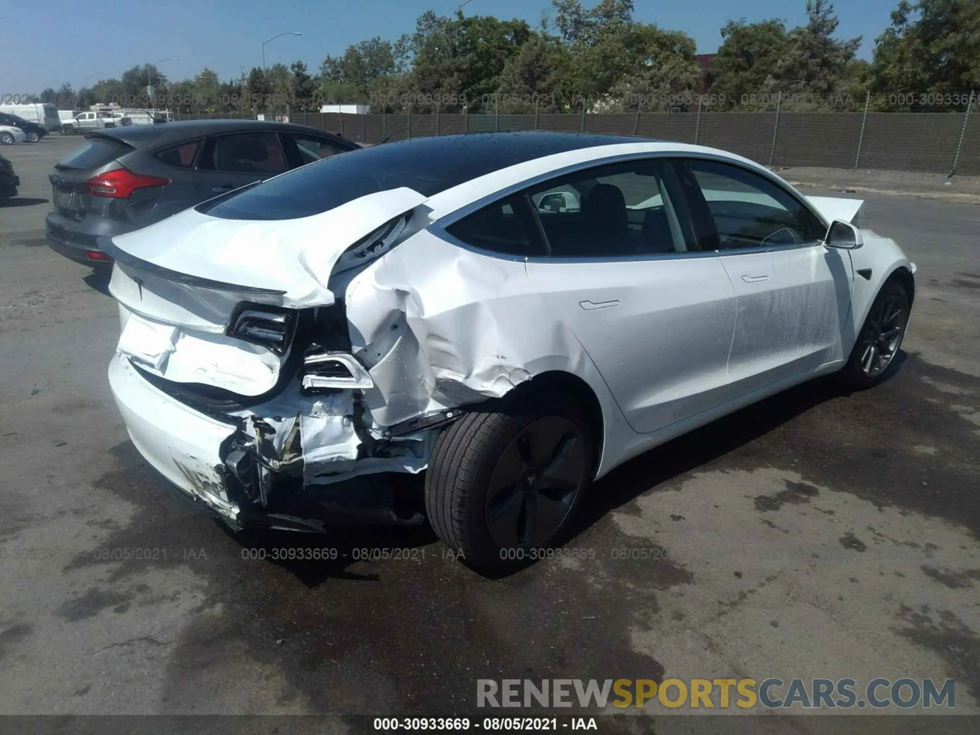 4 fotografías del automóvil dañado 5YJ3E1EA8LF660542 TESLA MODEL 3 2020