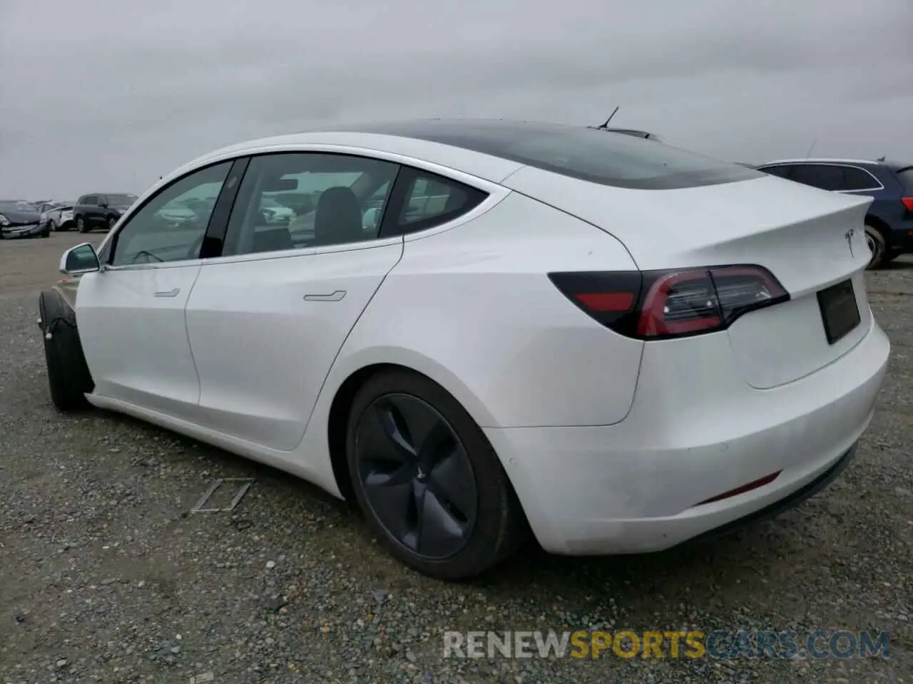 2 fotografías del automóvil dañado 5YJ3E1EA8LF706323 TESLA MODEL 3 2020