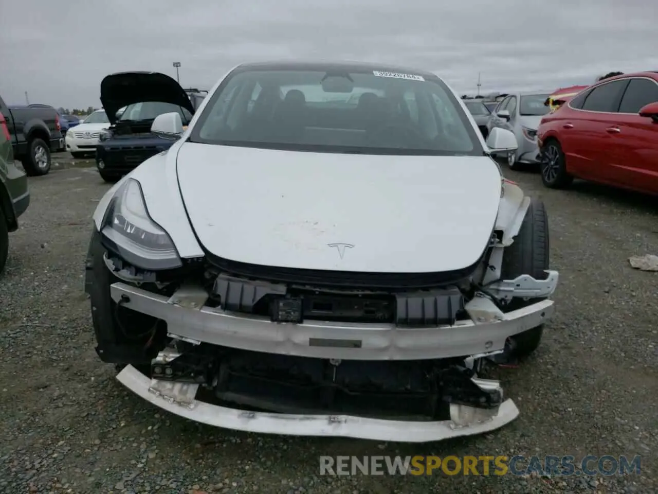 5 fotografías del automóvil dañado 5YJ3E1EA8LF706323 TESLA MODEL 3 2020