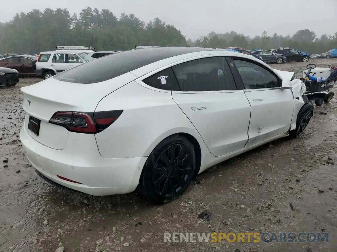 3 fotografías del automóvil dañado 5YJ3E1EA8LF737622 TESLA MODEL 3 2020