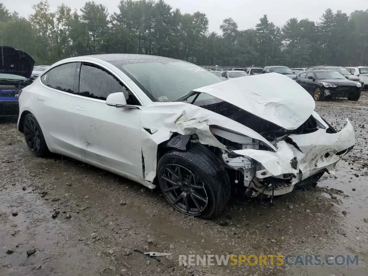 4 fotografías del automóvil dañado 5YJ3E1EA8LF737622 TESLA MODEL 3 2020