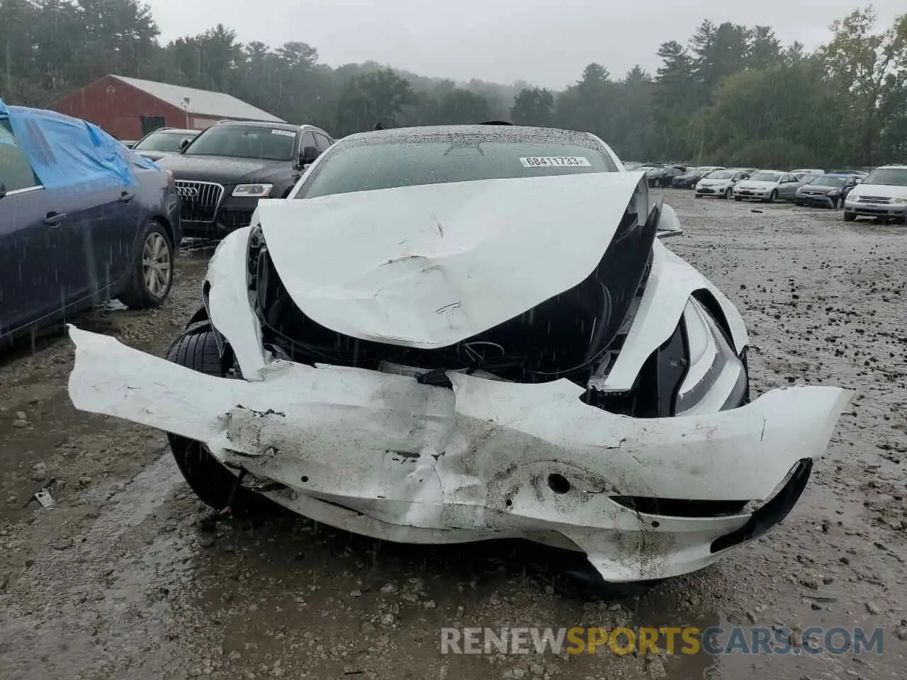 5 fotografías del automóvil dañado 5YJ3E1EA8LF737622 TESLA MODEL 3 2020