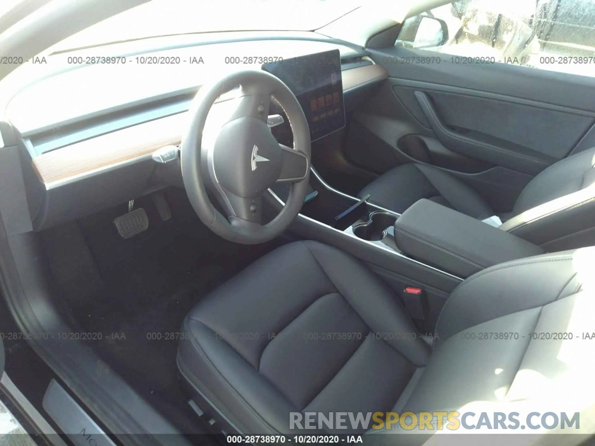 5 fotografías del automóvil dañado 5YJ3E1EA8LF737877 TESLA MODEL 3 2020