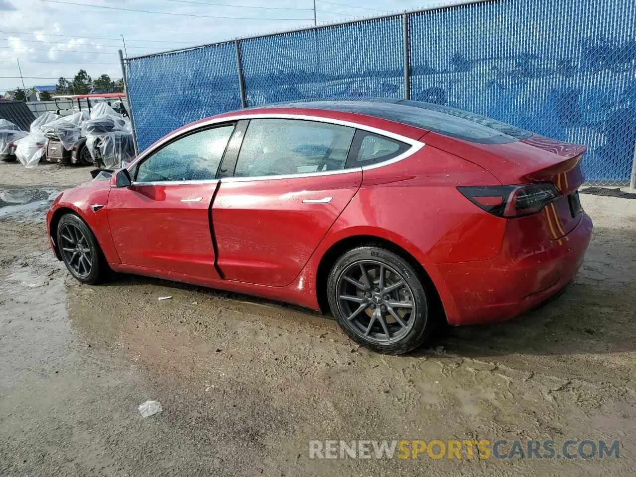 2 fotografías del automóvil dañado 5YJ3E1EA8LF740911 TESLA MODEL 3 2020