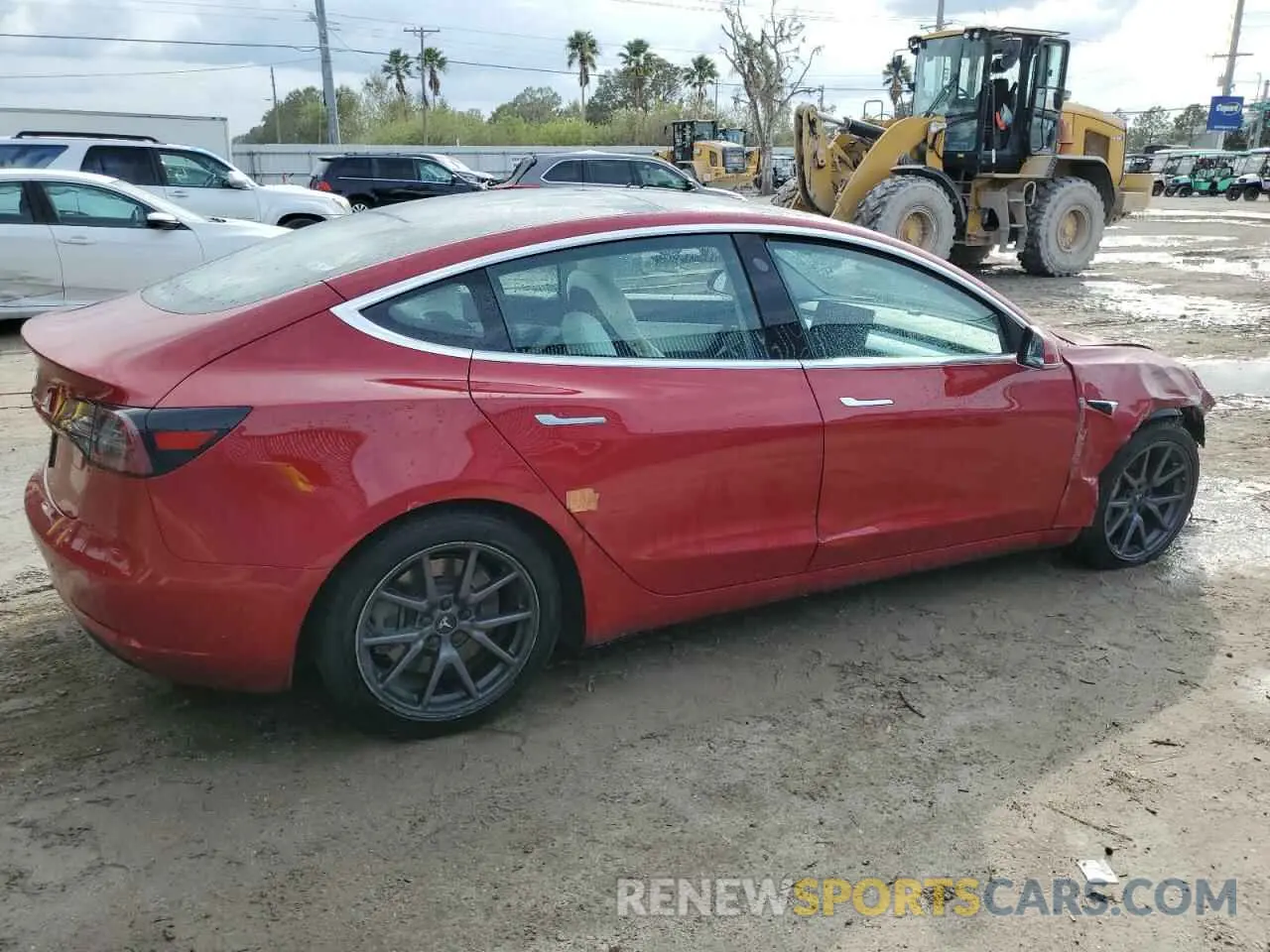 3 fotografías del automóvil dañado 5YJ3E1EA8LF740911 TESLA MODEL 3 2020
