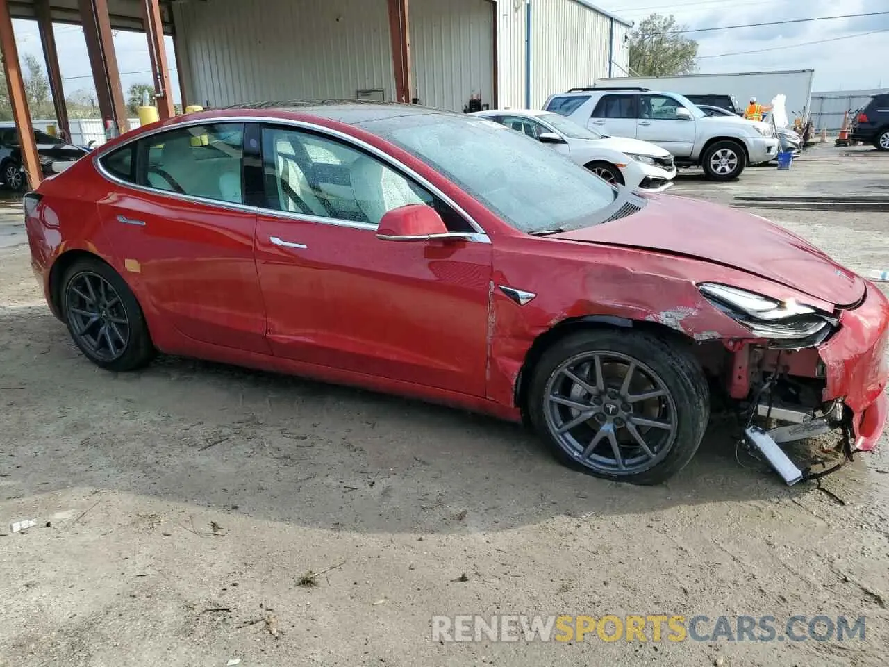 4 fotografías del automóvil dañado 5YJ3E1EA8LF740911 TESLA MODEL 3 2020