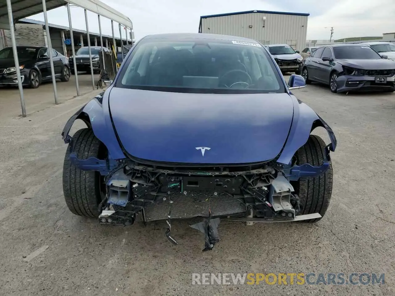 5 fotografías del automóvil dañado 5YJ3E1EA8LF745848 TESLA MODEL 3 2020