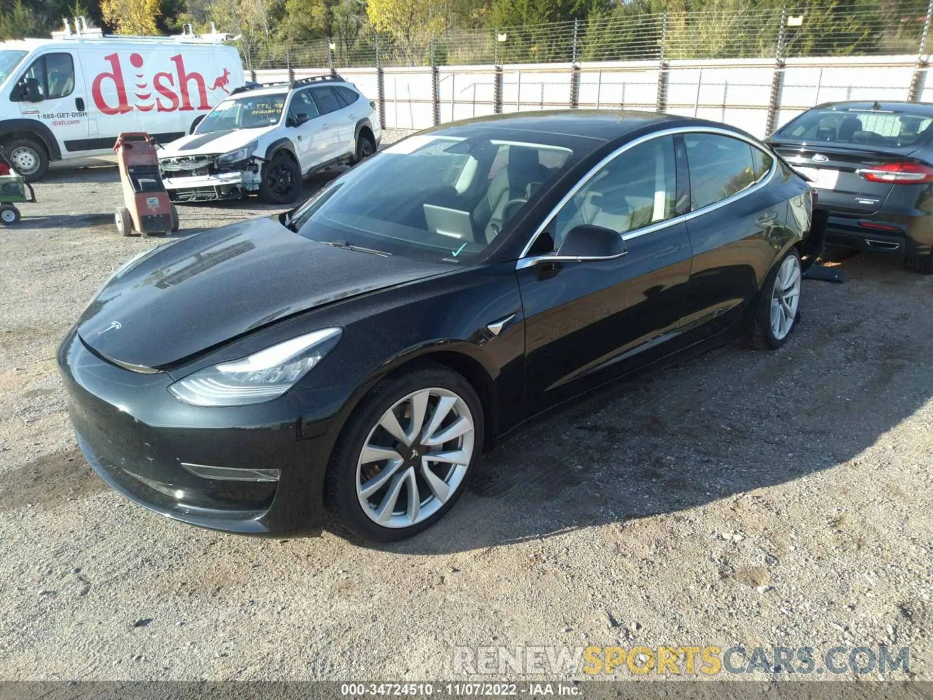 2 fotografías del automóvil dañado 5YJ3E1EA8LF797397 TESLA MODEL 3 2020