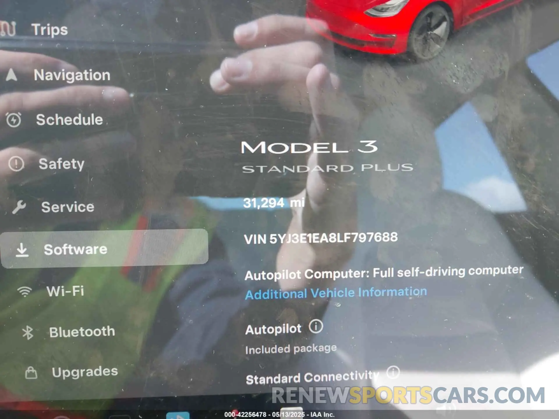 7 fotografías del automóvil dañado 5YJ3E1EA8LF797688 TESLA MODEL 3 2020