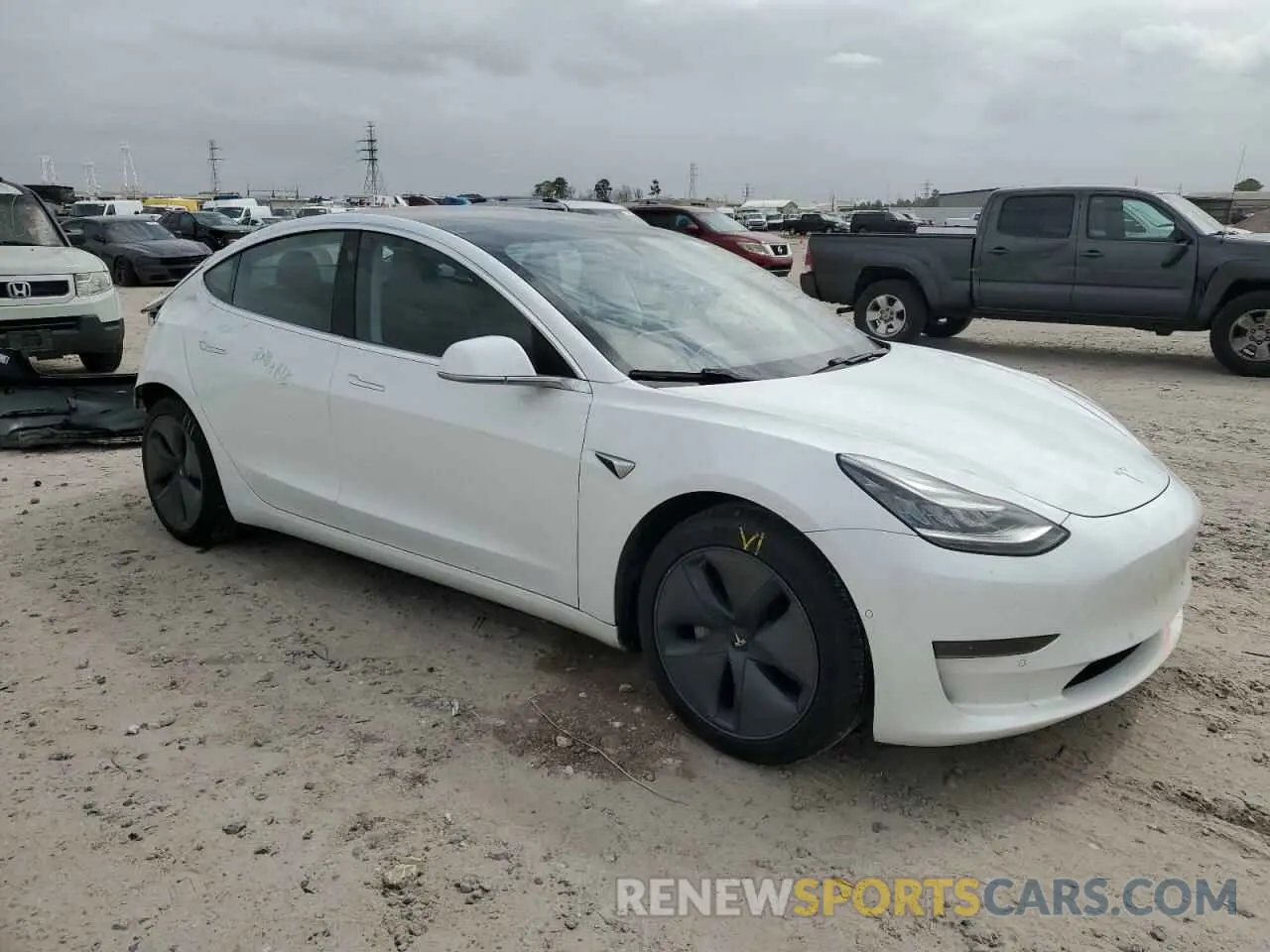 4 fotografías del automóvil dañado 5YJ3E1EA8LF800072 TESLA MODEL 3 2020