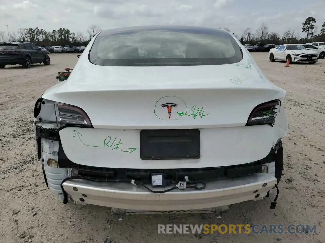 6 fotografías del automóvil dañado 5YJ3E1EA8LF800072 TESLA MODEL 3 2020