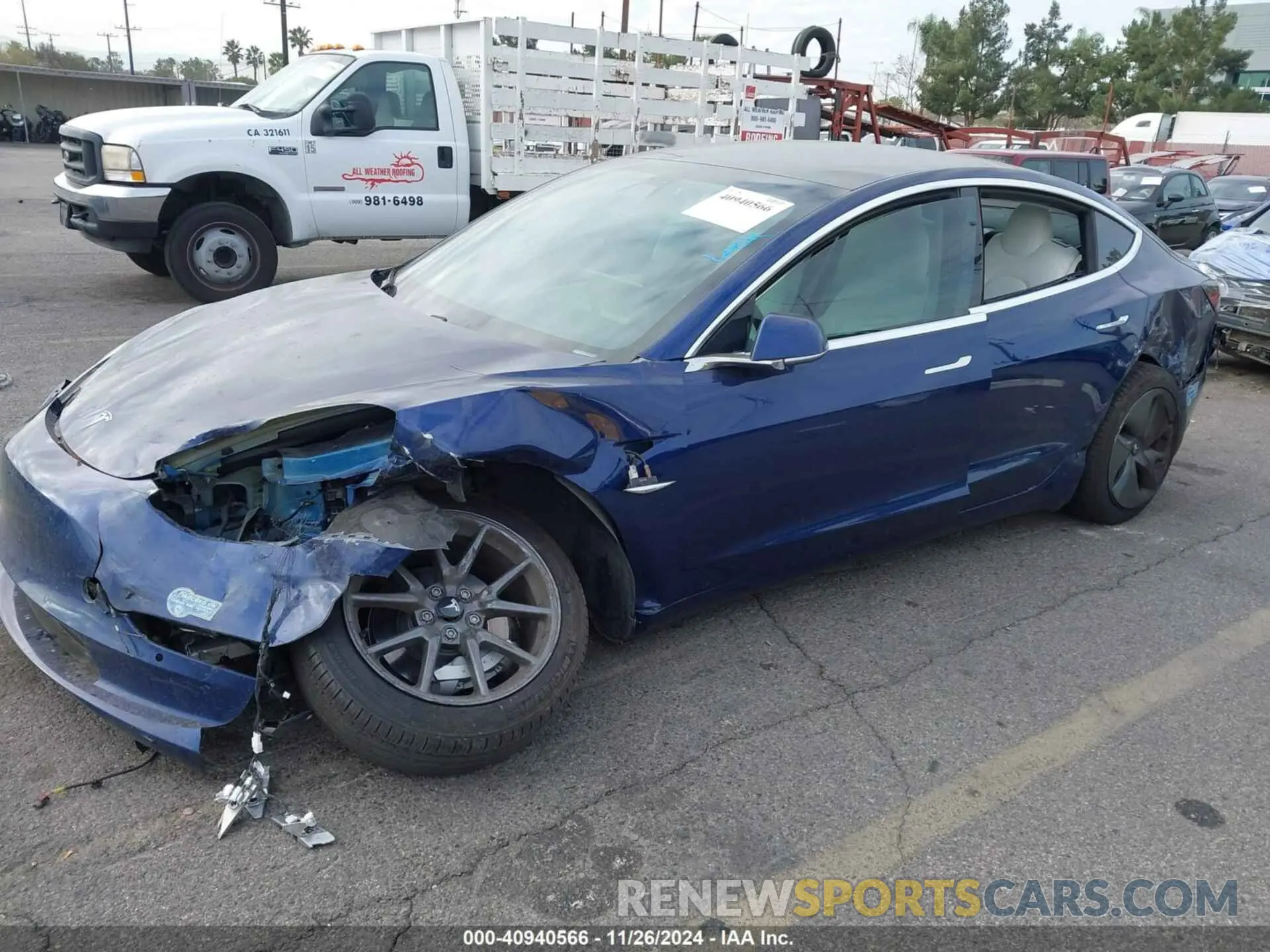 2 fotografías del automóvil dañado 5YJ3E1EA8LF804929 TESLA MODEL 3 2020