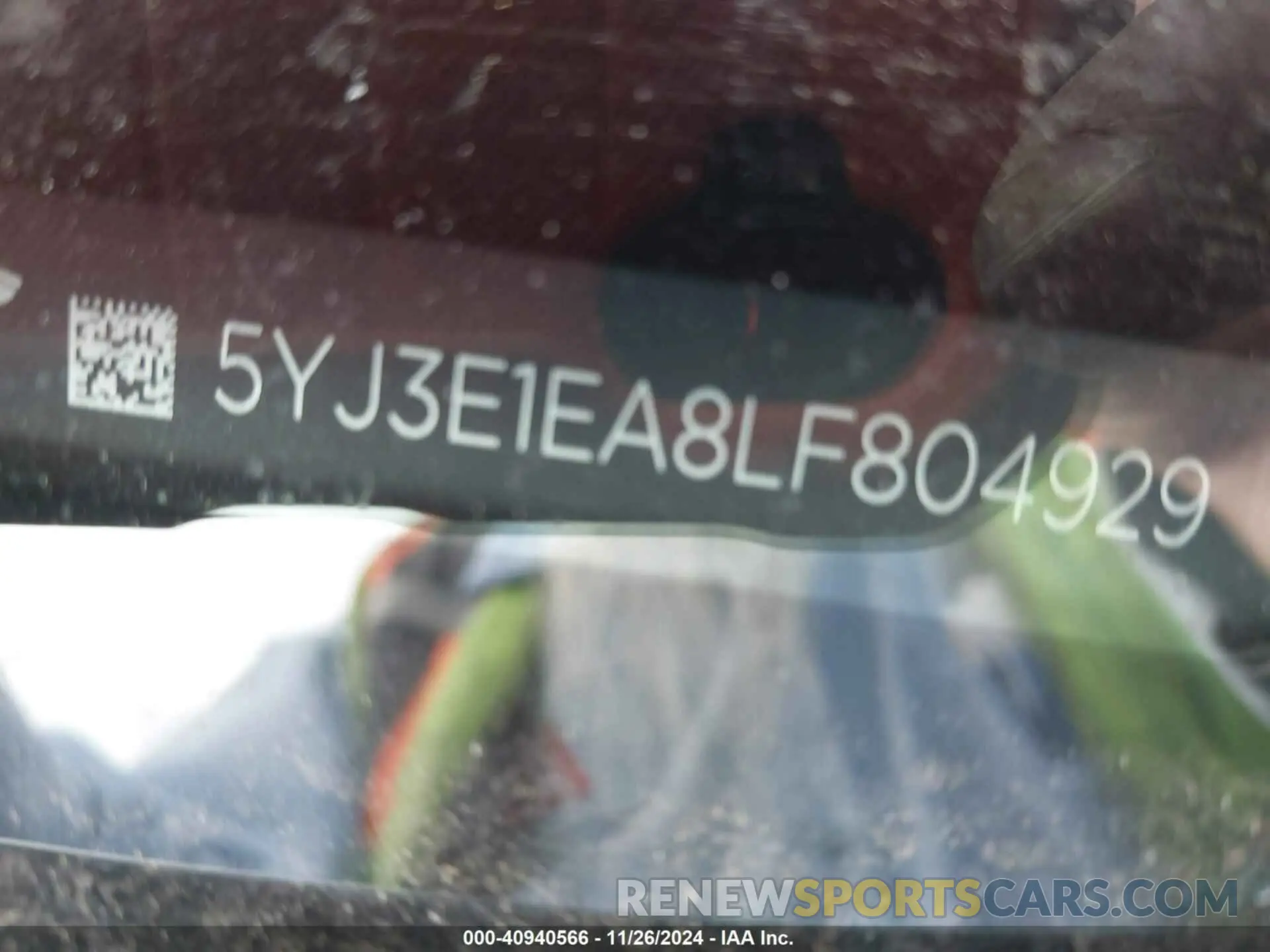 9 fotografías del automóvil dañado 5YJ3E1EA8LF804929 TESLA MODEL 3 2020