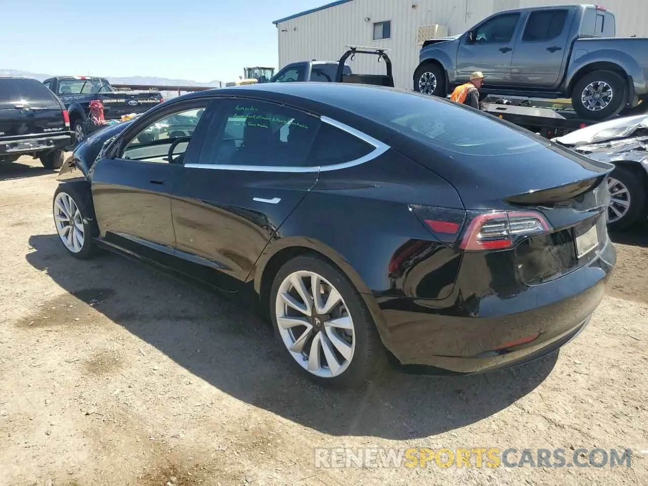 2 fotografías del automóvil dañado 5YJ3E1EA8LF806017 TESLA MODEL 3 2020