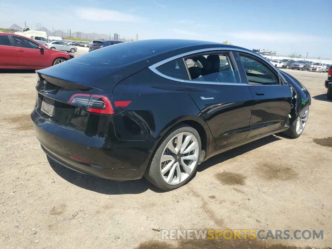 3 fotografías del automóvil dañado 5YJ3E1EA8LF806017 TESLA MODEL 3 2020