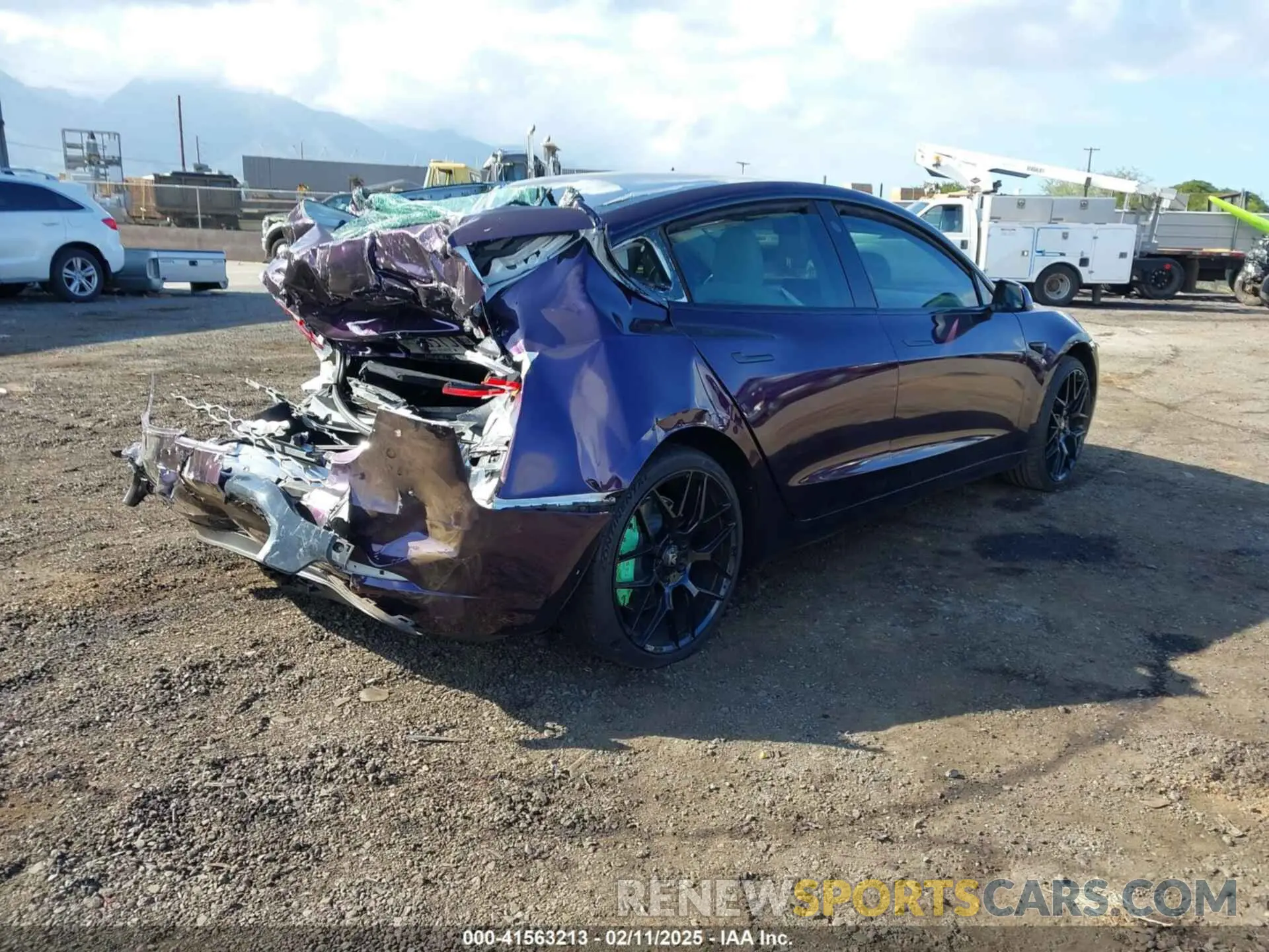 4 fotografías del automóvil dañado 5YJ3E1EA9LF599332 TESLA MODEL 3 2020