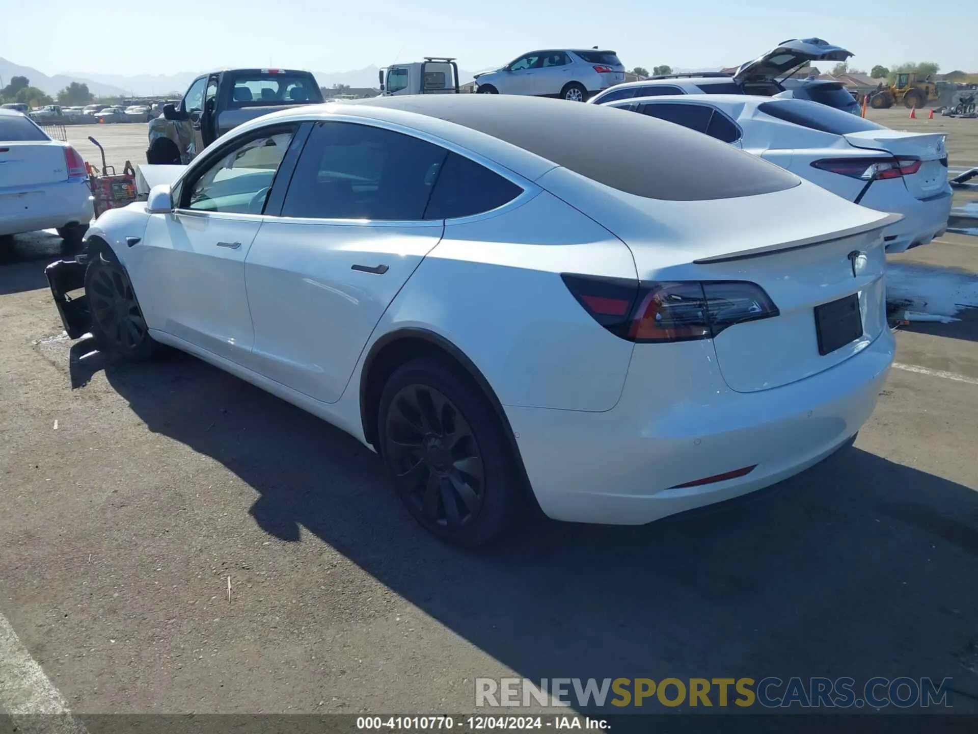 3 fotografías del automóvil dañado 5YJ3E1EA9LF612984 TESLA MODEL 3 2020