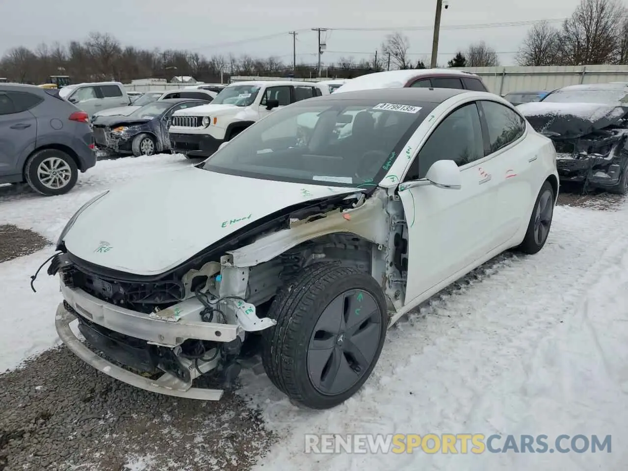 1 fotografías del automóvil dañado 5YJ3E1EA9LF613181 TESLA MODEL 3 2020