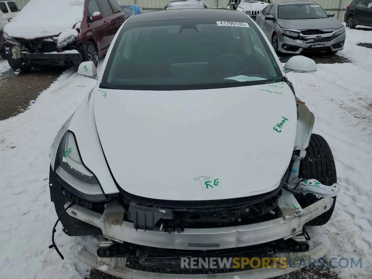 5 fotografías del automóvil dañado 5YJ3E1EA9LF613181 TESLA MODEL 3 2020