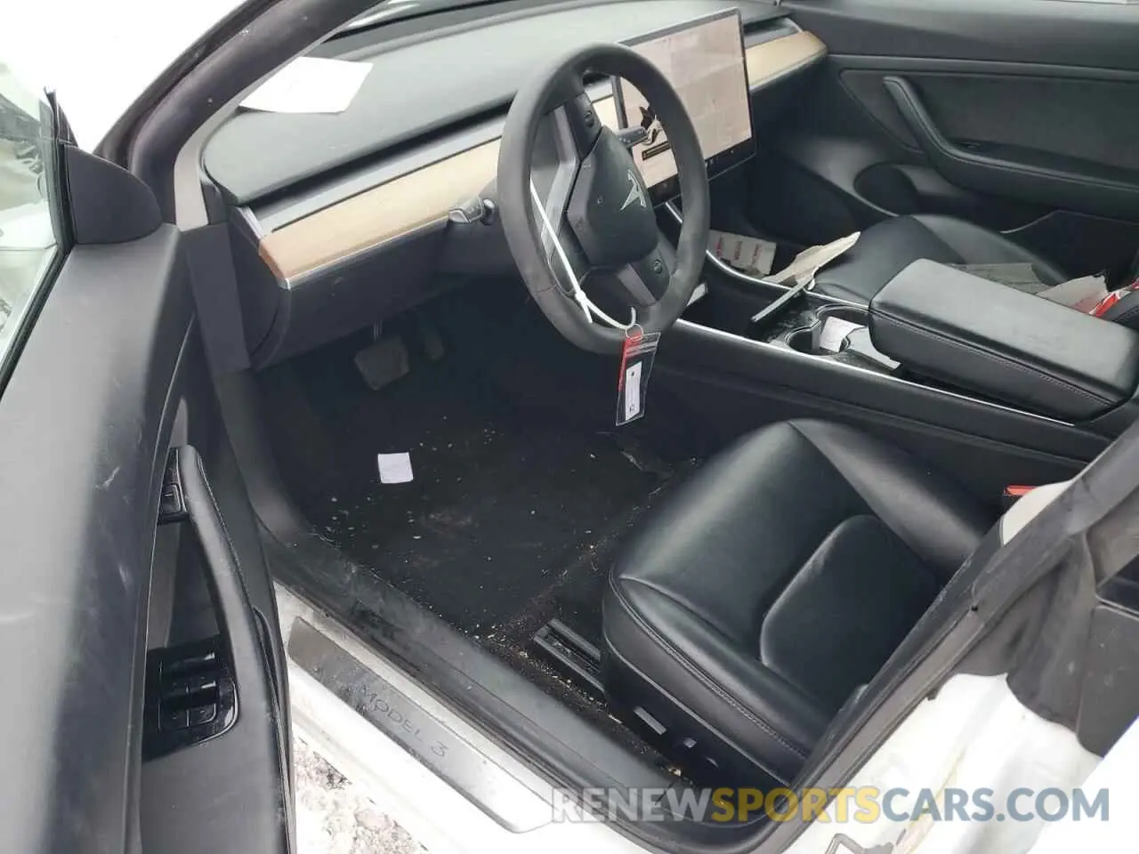 8 fotografías del automóvil dañado 5YJ3E1EA9LF613181 TESLA MODEL 3 2020
