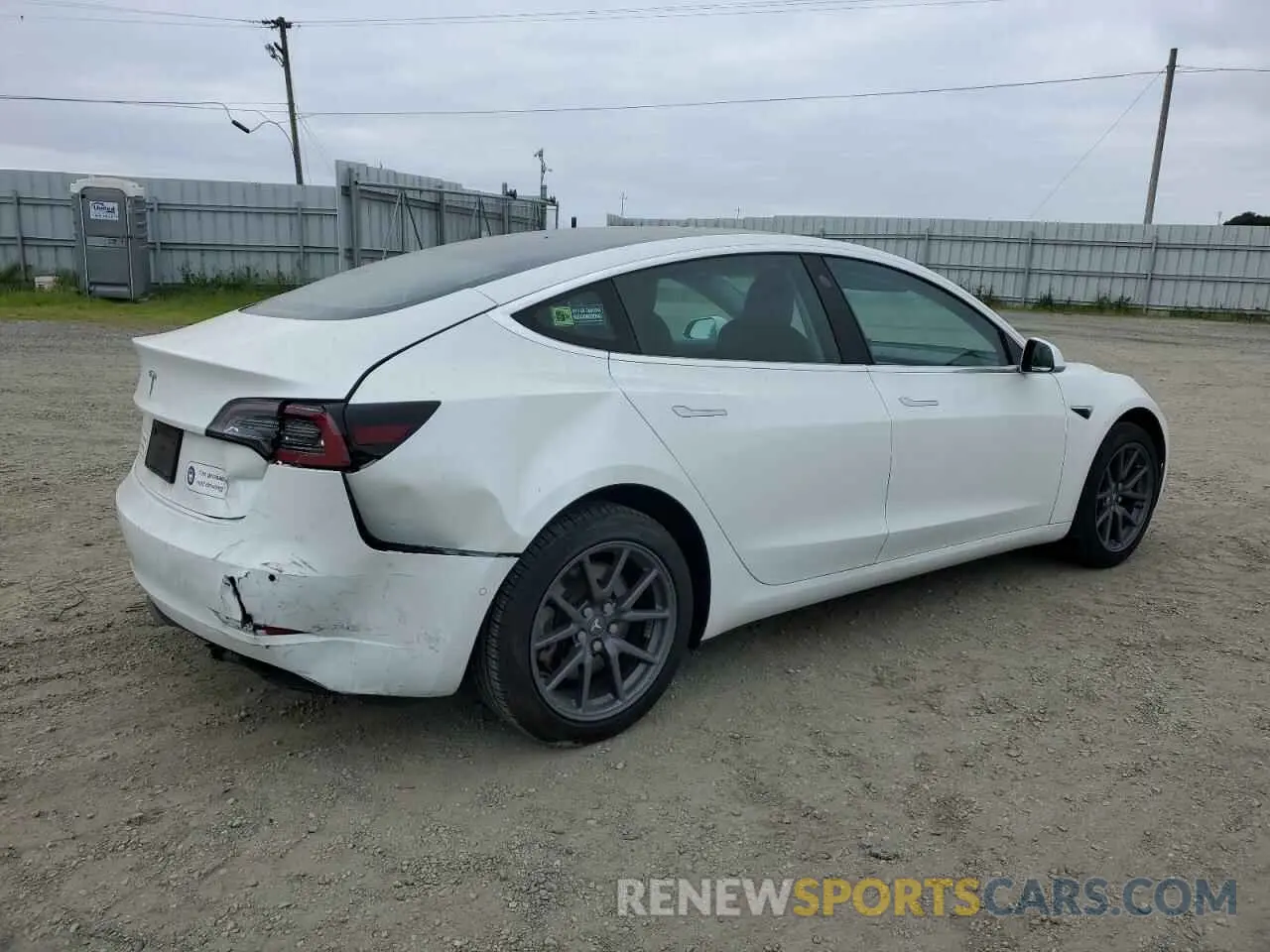 3 fotografías del automóvil dañado 5YJ3E1EA9LF613228 TESLA MODEL 3 2020
