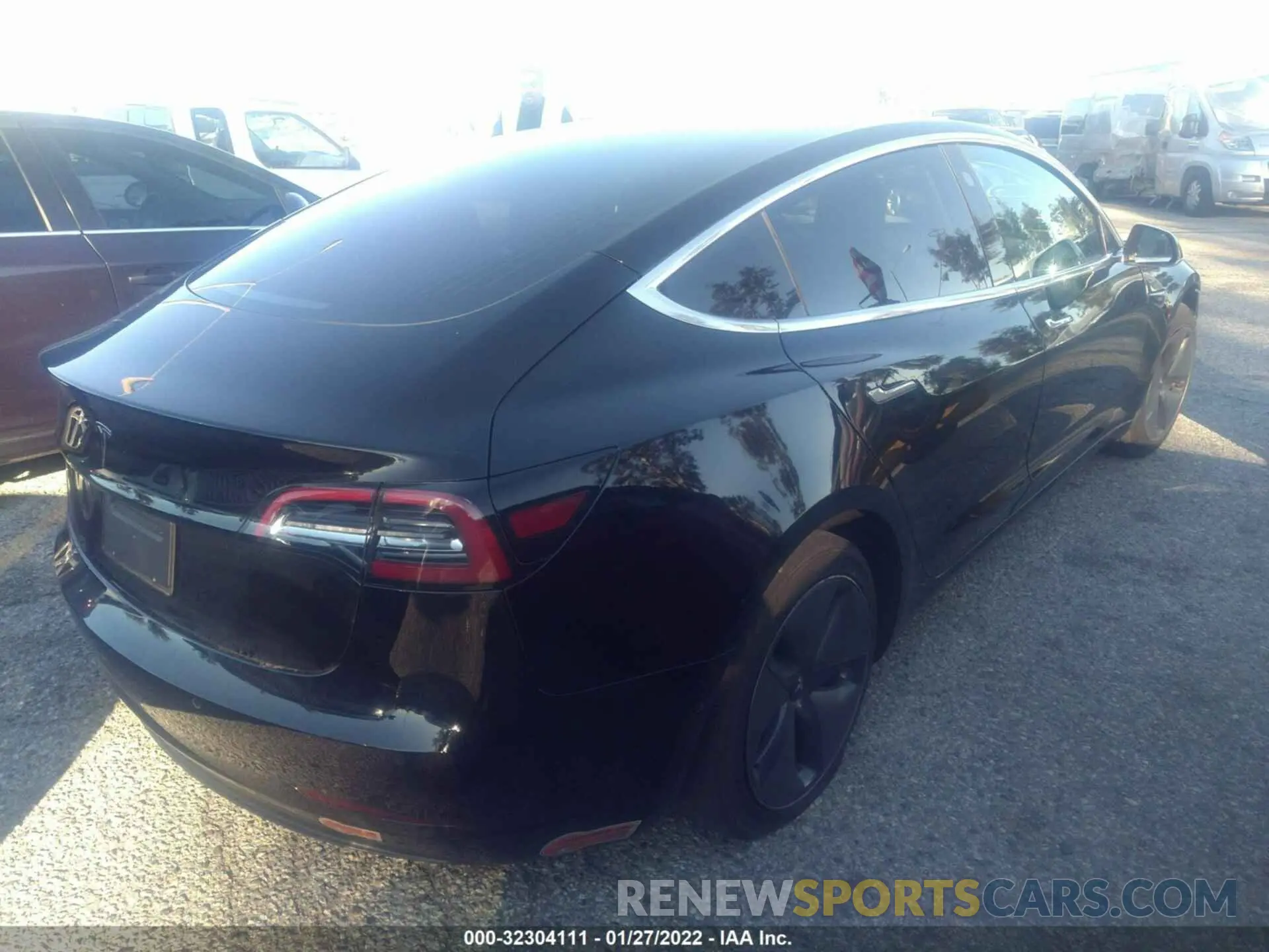 4 fotografías del automóvil dañado 5YJ3E1EA9LF630076 TESLA MODEL 3 2020