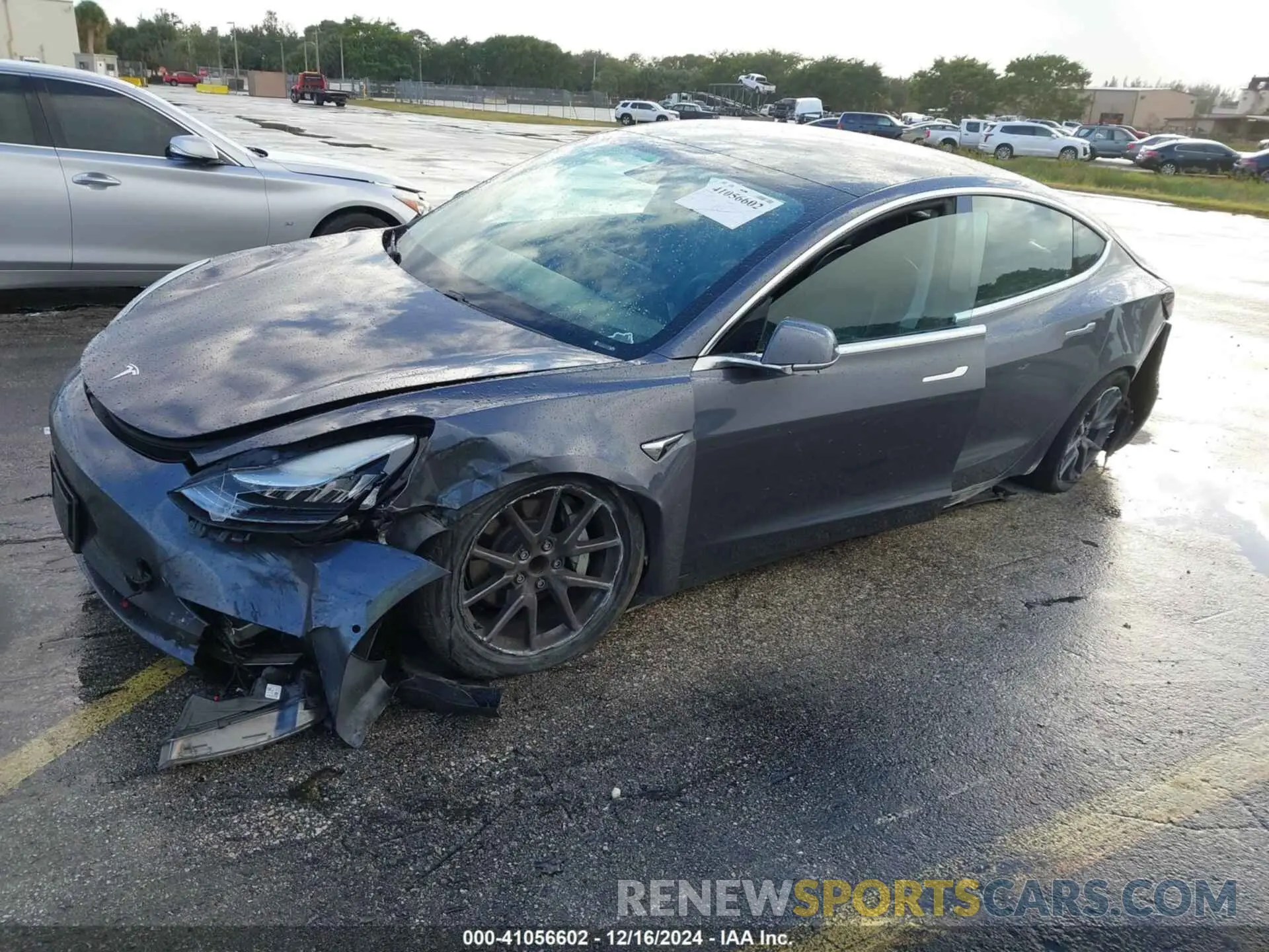 2 fotografías del automóvil dañado 5YJ3E1EA9LF657911 TESLA MODEL 3 2020