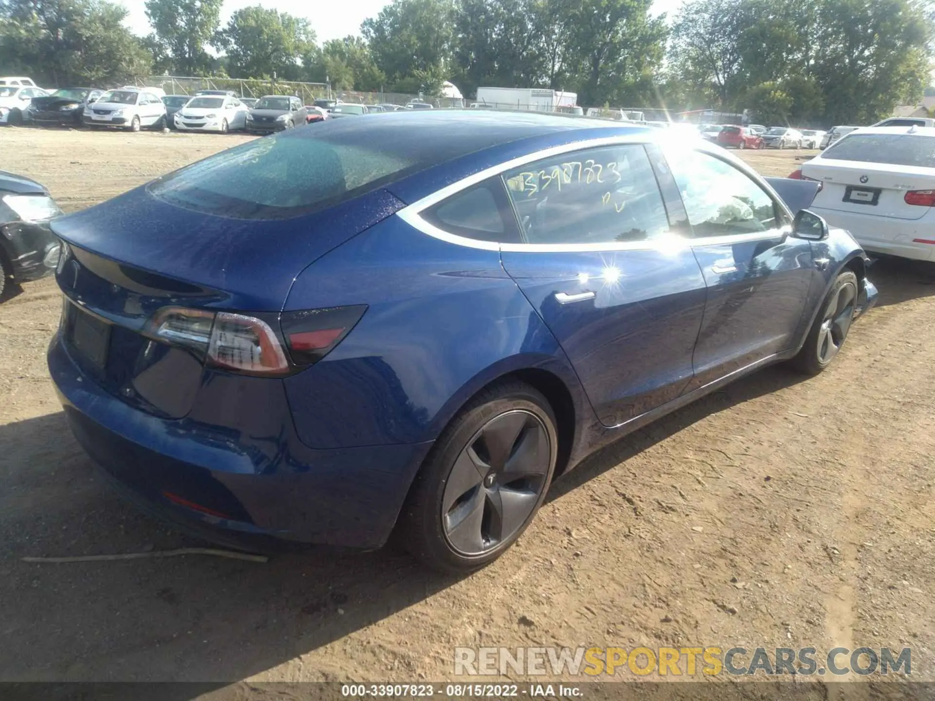 4 fotografías del automóvil dañado 5YJ3E1EA9LF658492 TESLA MODEL 3 2020