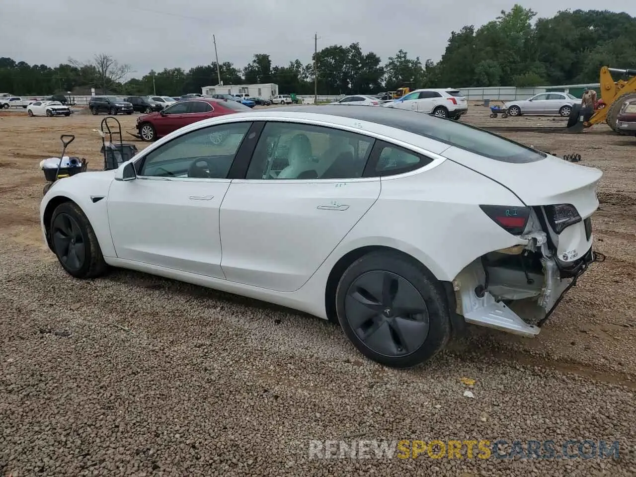2 fotografías del automóvil dañado 5YJ3E1EA9LF703673 TESLA MODEL 3 2020