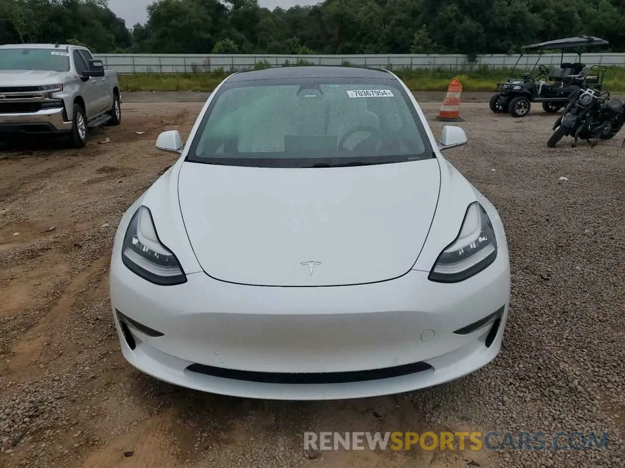 5 fotografías del automóvil dañado 5YJ3E1EA9LF703673 TESLA MODEL 3 2020