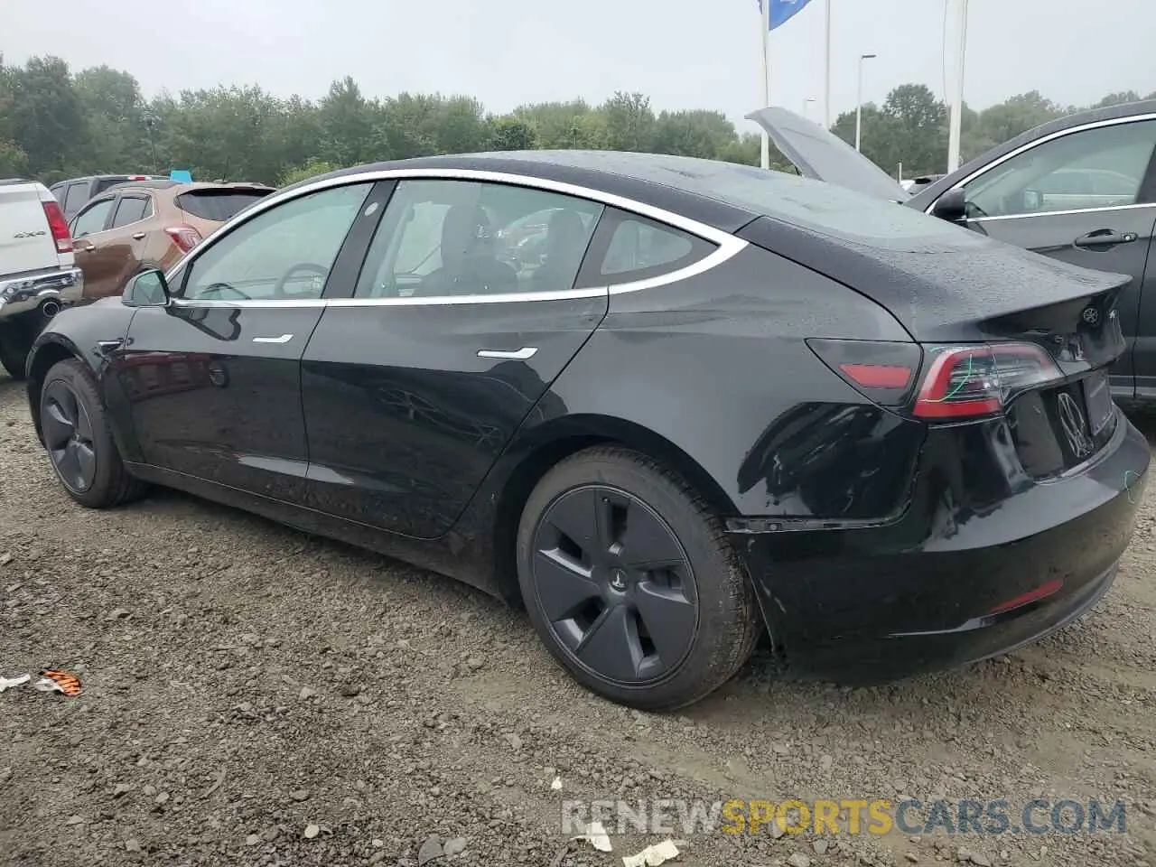 2 fotografías del automóvil dañado 5YJ3E1EA9LF704466 TESLA MODEL 3 2020
