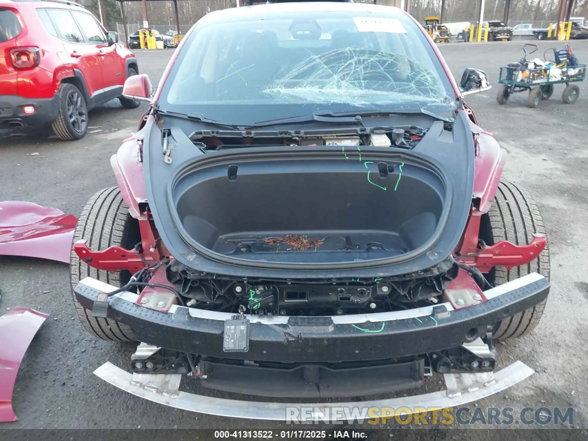 13 fotografías del automóvil dañado 5YJ3E1EA9LF705682 TESLA MODEL 3 2020