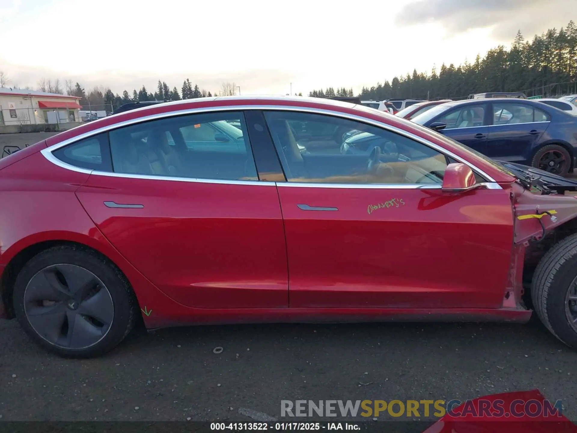 14 fotografías del automóvil dañado 5YJ3E1EA9LF705682 TESLA MODEL 3 2020