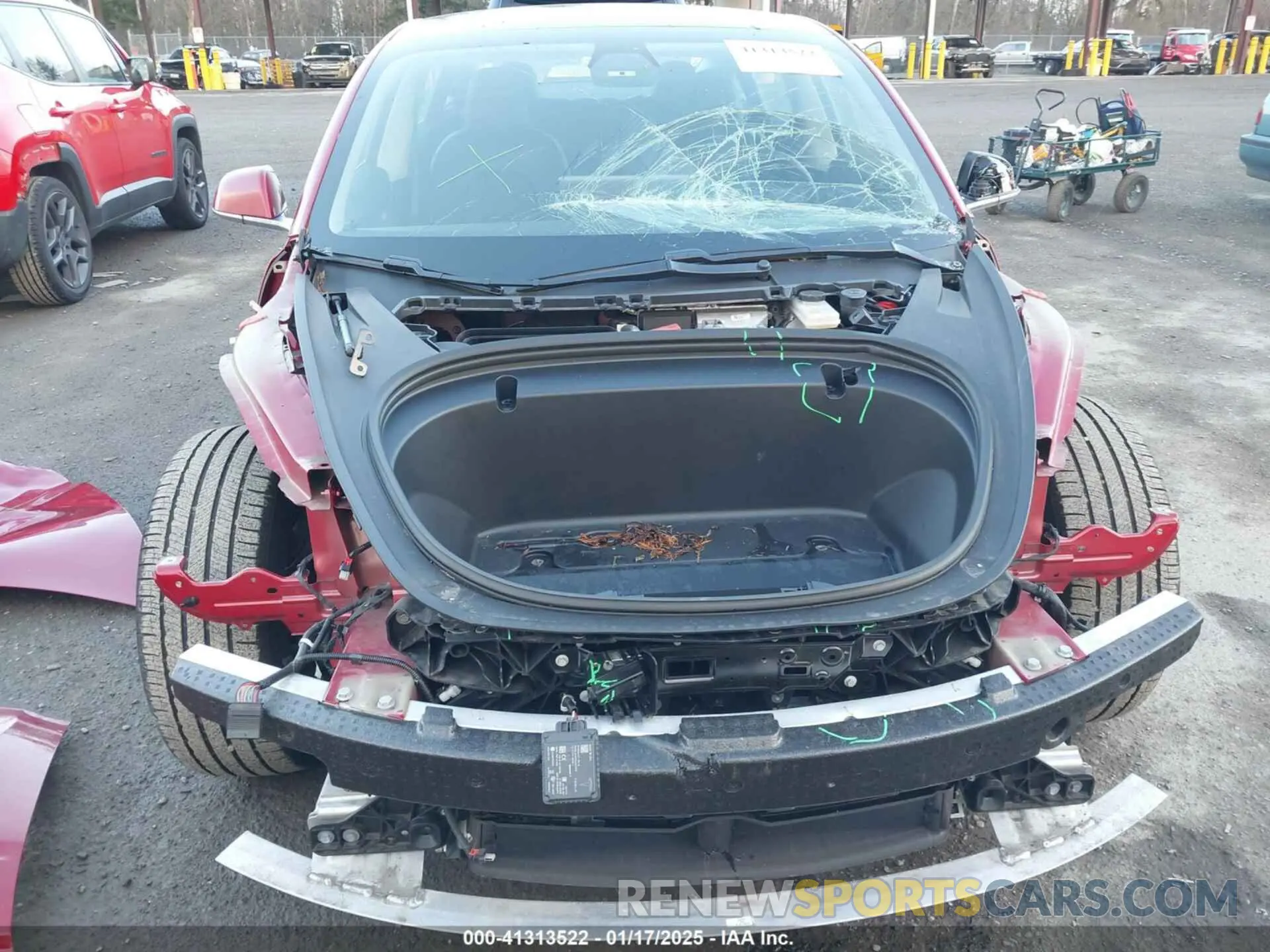 6 fotografías del automóvil dañado 5YJ3E1EA9LF705682 TESLA MODEL 3 2020