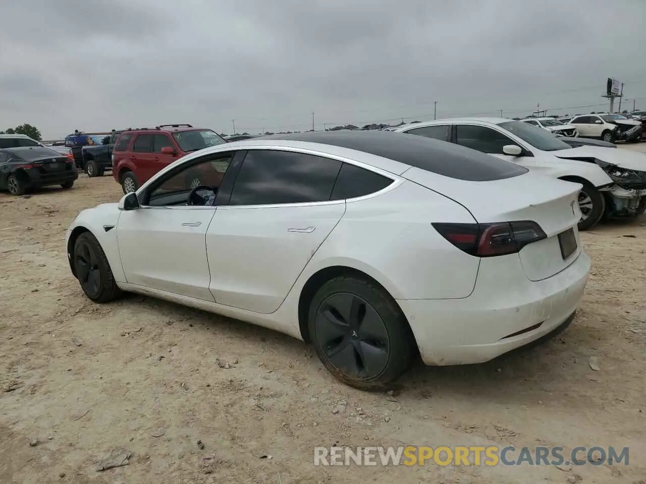 2 fotografías del automóvil dañado 5YJ3E1EA9LF709943 TESLA MODEL 3 2020