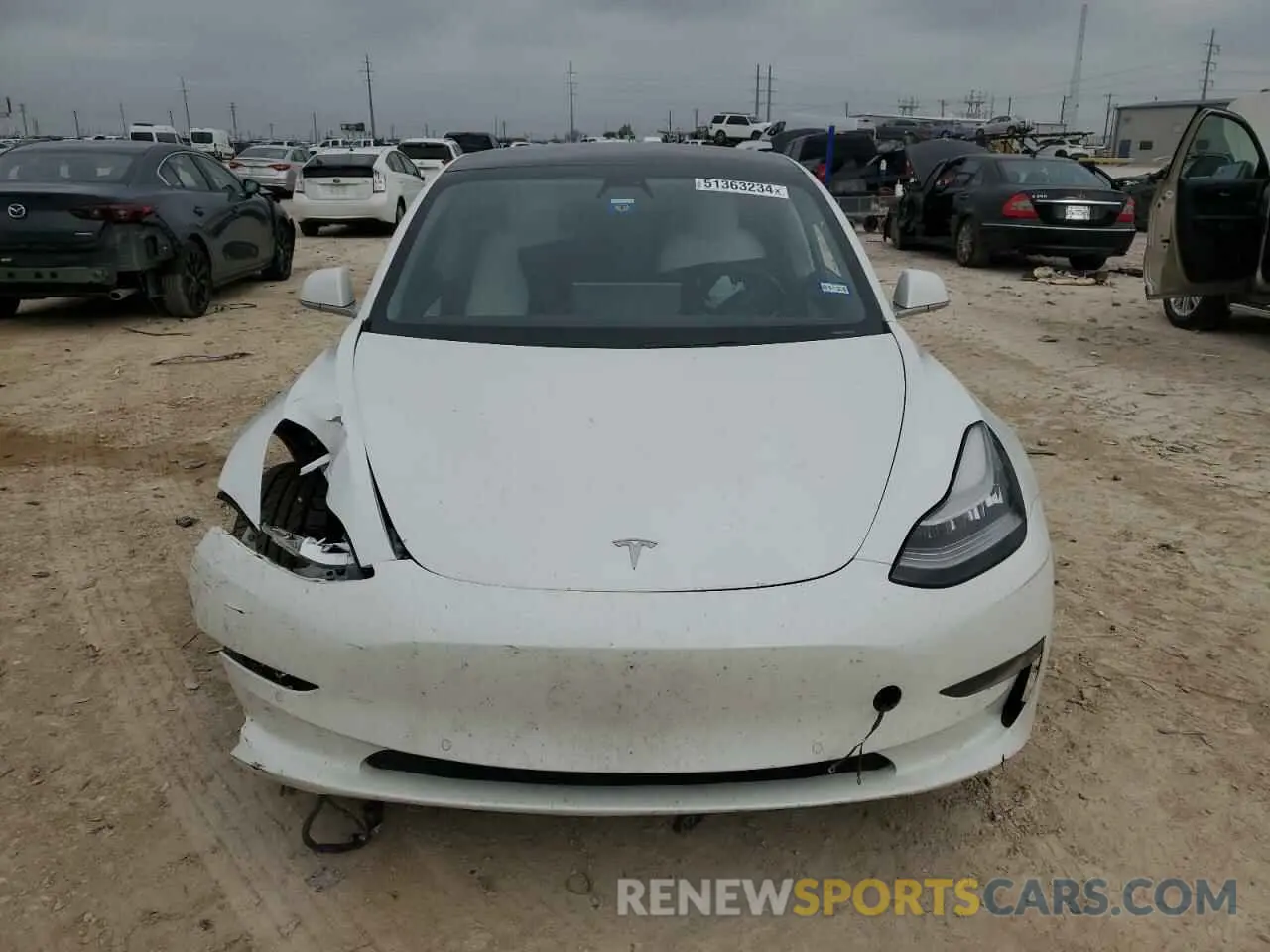 5 fotografías del automóvil dañado 5YJ3E1EA9LF709943 TESLA MODEL 3 2020