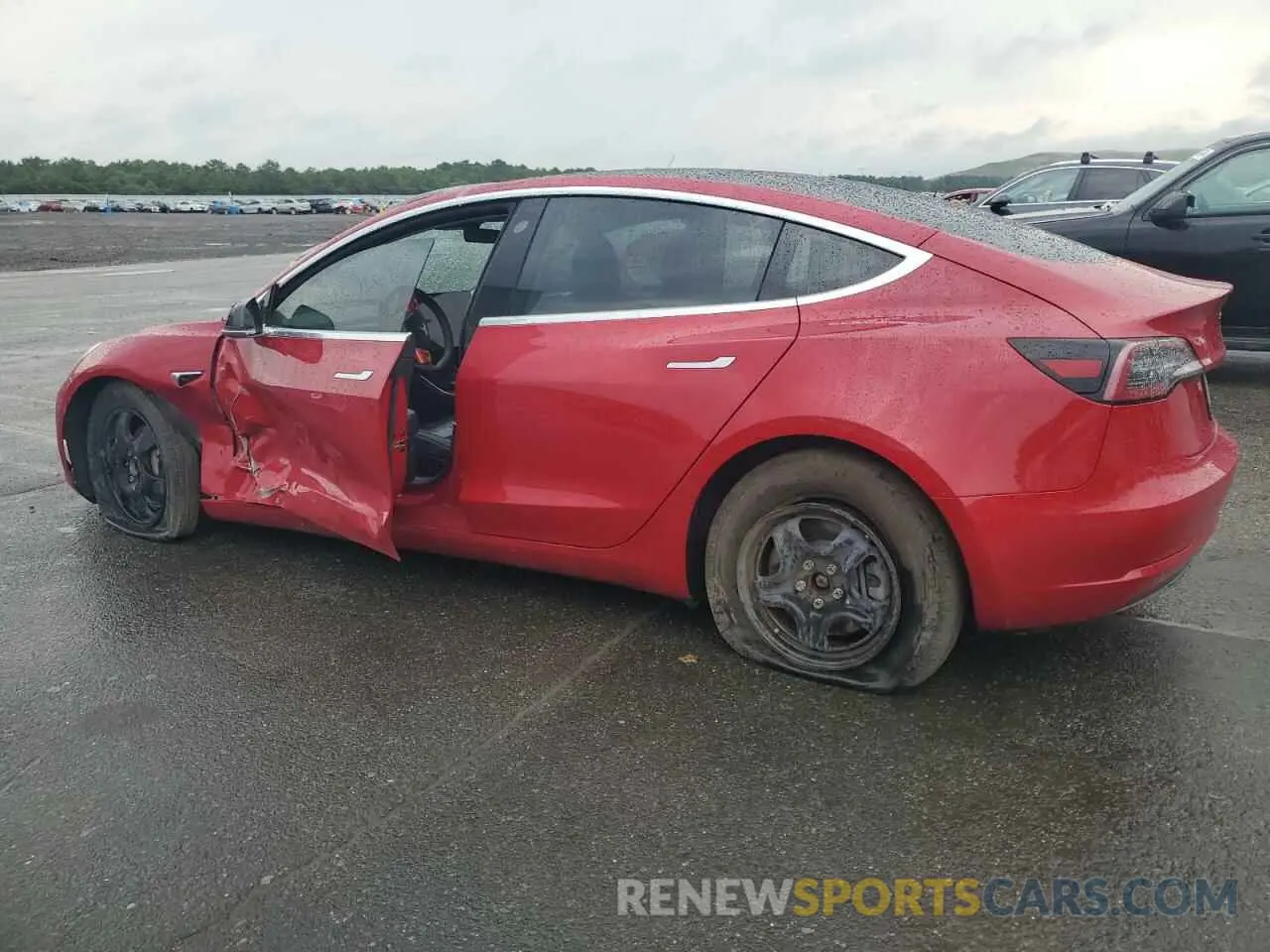 2 fotografías del automóvil dañado 5YJ3E1EA9LF739637 TESLA MODEL 3 2020