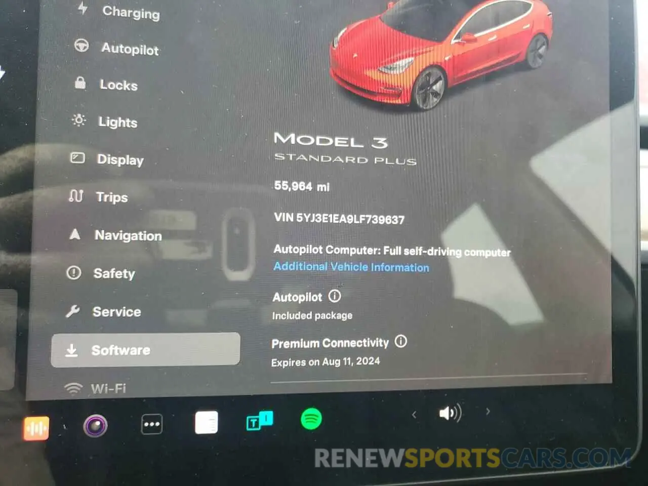 9 fotografías del automóvil dañado 5YJ3E1EA9LF739637 TESLA MODEL 3 2020