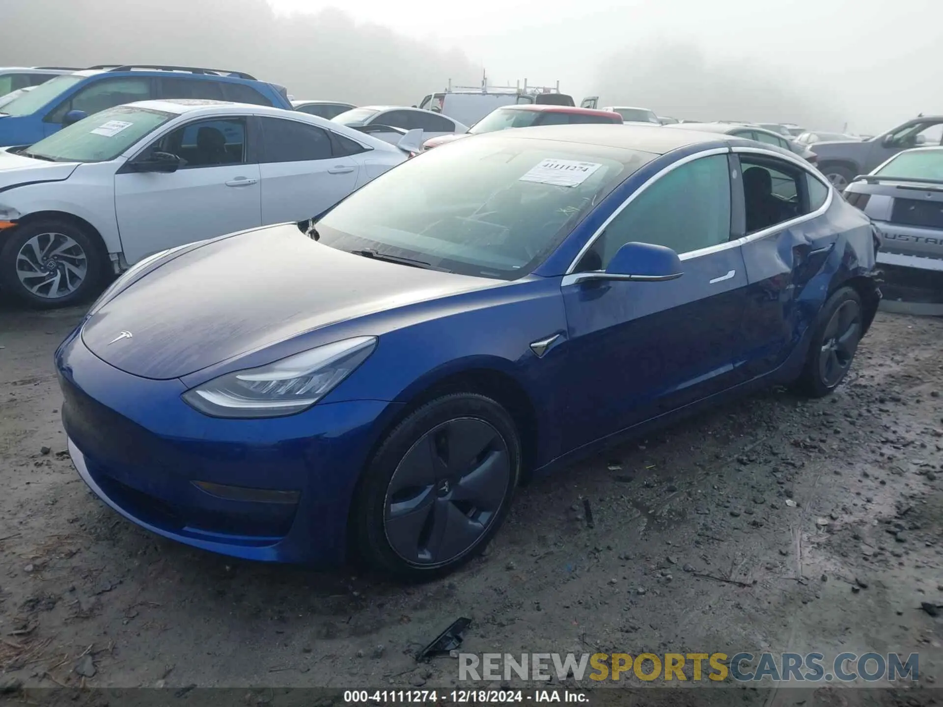 2 fotografías del automóvil dañado 5YJ3E1EA9LF783556 TESLA MODEL 3 2020