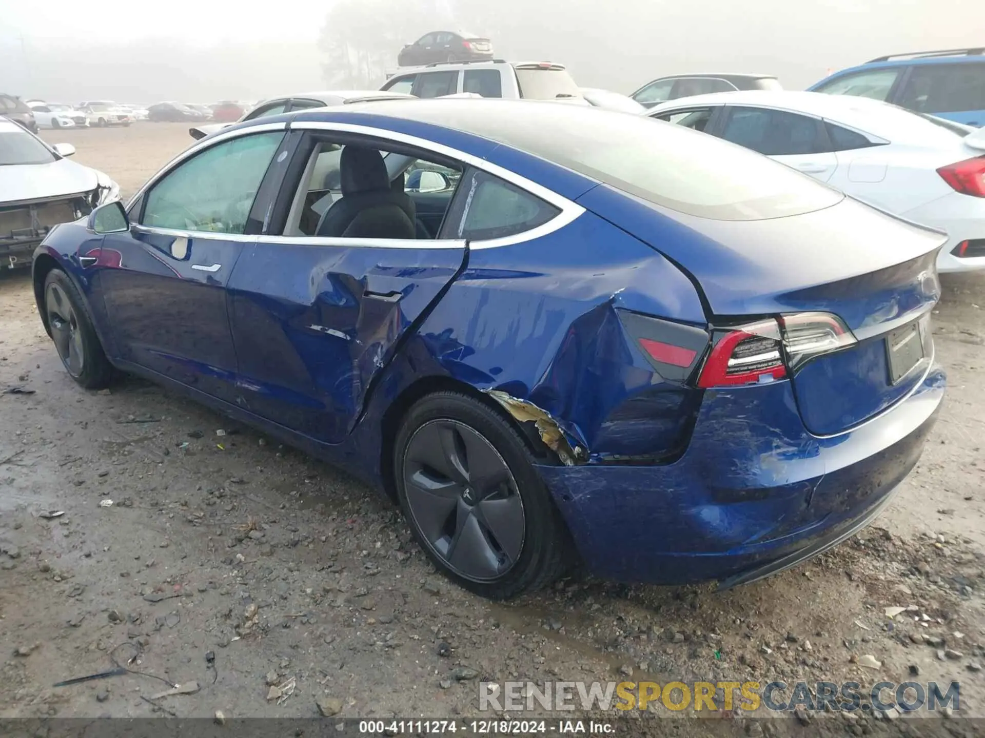 3 fotografías del automóvil dañado 5YJ3E1EA9LF783556 TESLA MODEL 3 2020