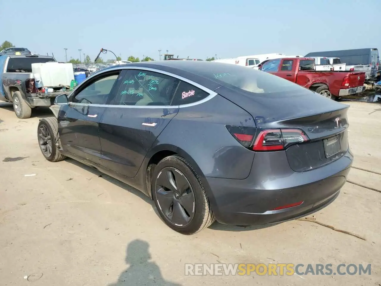 2 fotografías del automóvil dañado 5YJ3E1EA9LF802509 TESLA MODEL 3 2020