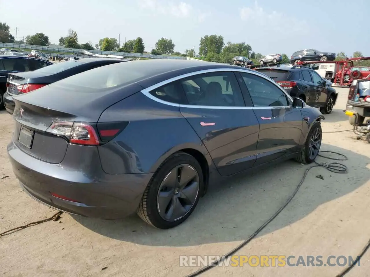 3 fotografías del automóvil dañado 5YJ3E1EA9LF802509 TESLA MODEL 3 2020