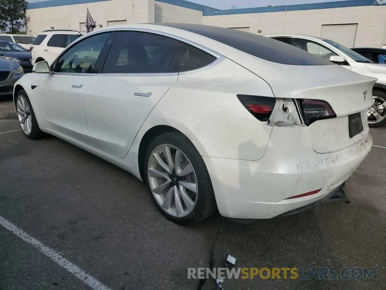 2 fotografías del automóvil dañado 5YJ3E1EA9LF806429 TESLA MODEL 3 2020