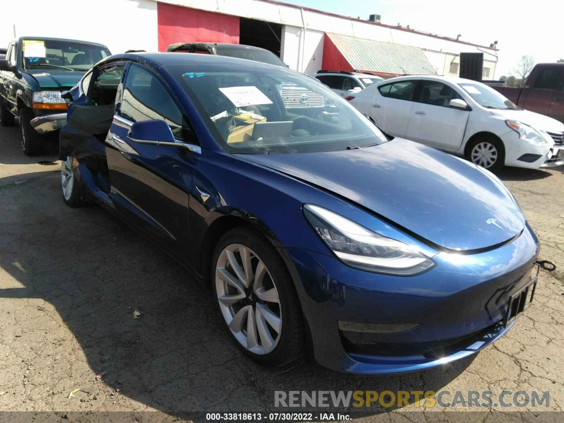 1 fotografías del automóvil dañado 5YJ3E1EAXLF614128 TESLA MODEL 3 2020