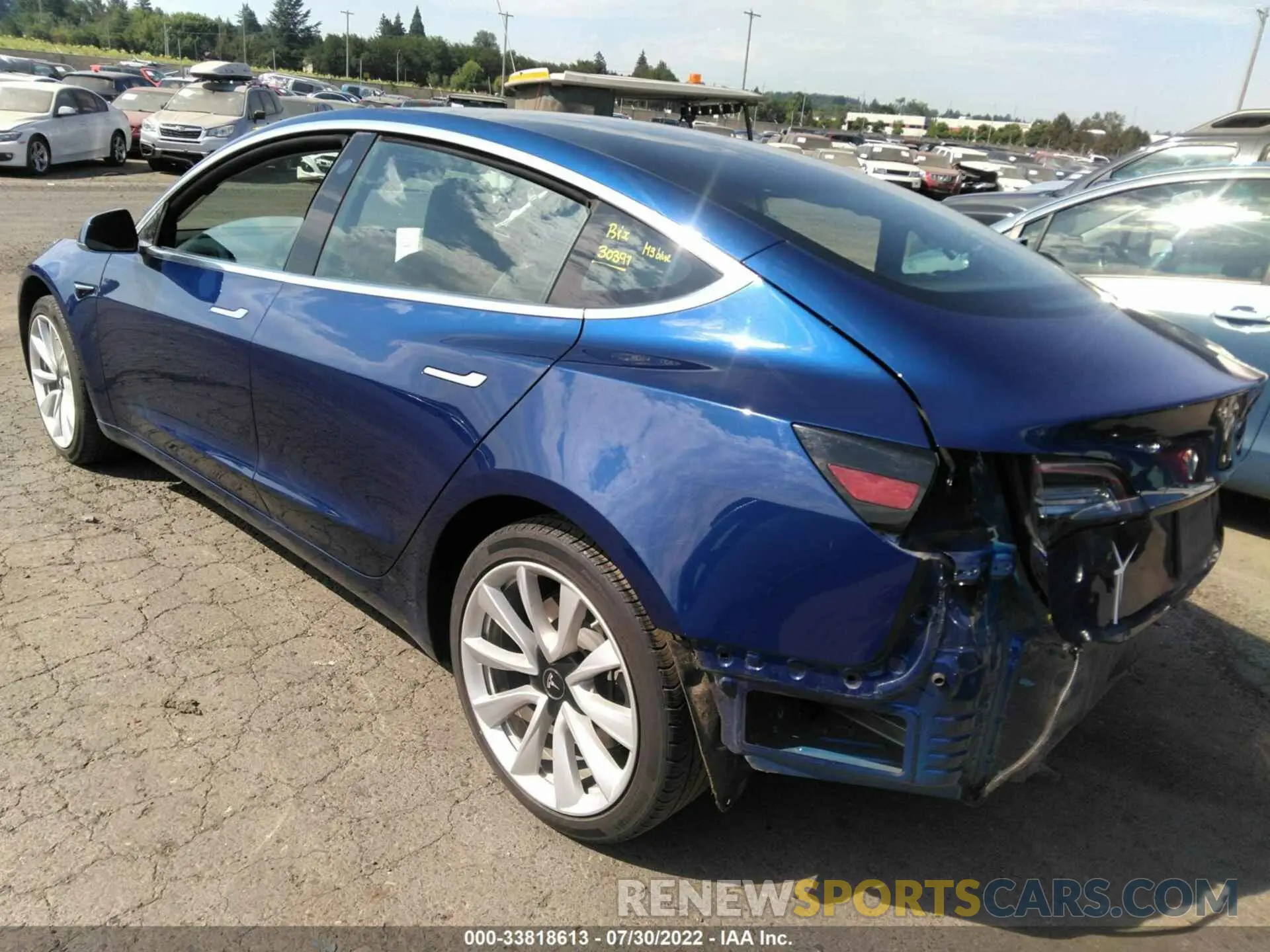 3 fotografías del automóvil dañado 5YJ3E1EAXLF614128 TESLA MODEL 3 2020