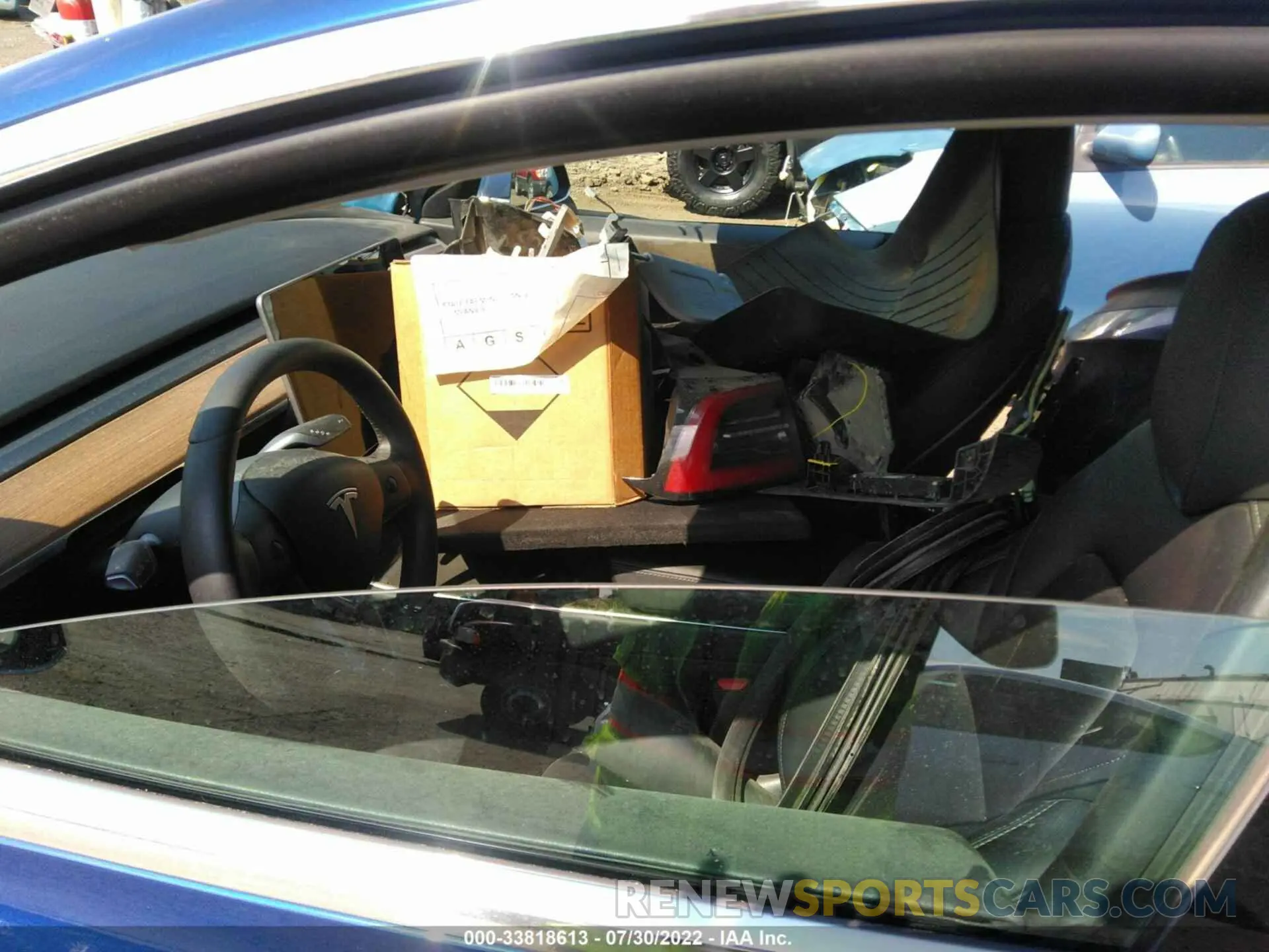 5 fotografías del automóvil dañado 5YJ3E1EAXLF614128 TESLA MODEL 3 2020