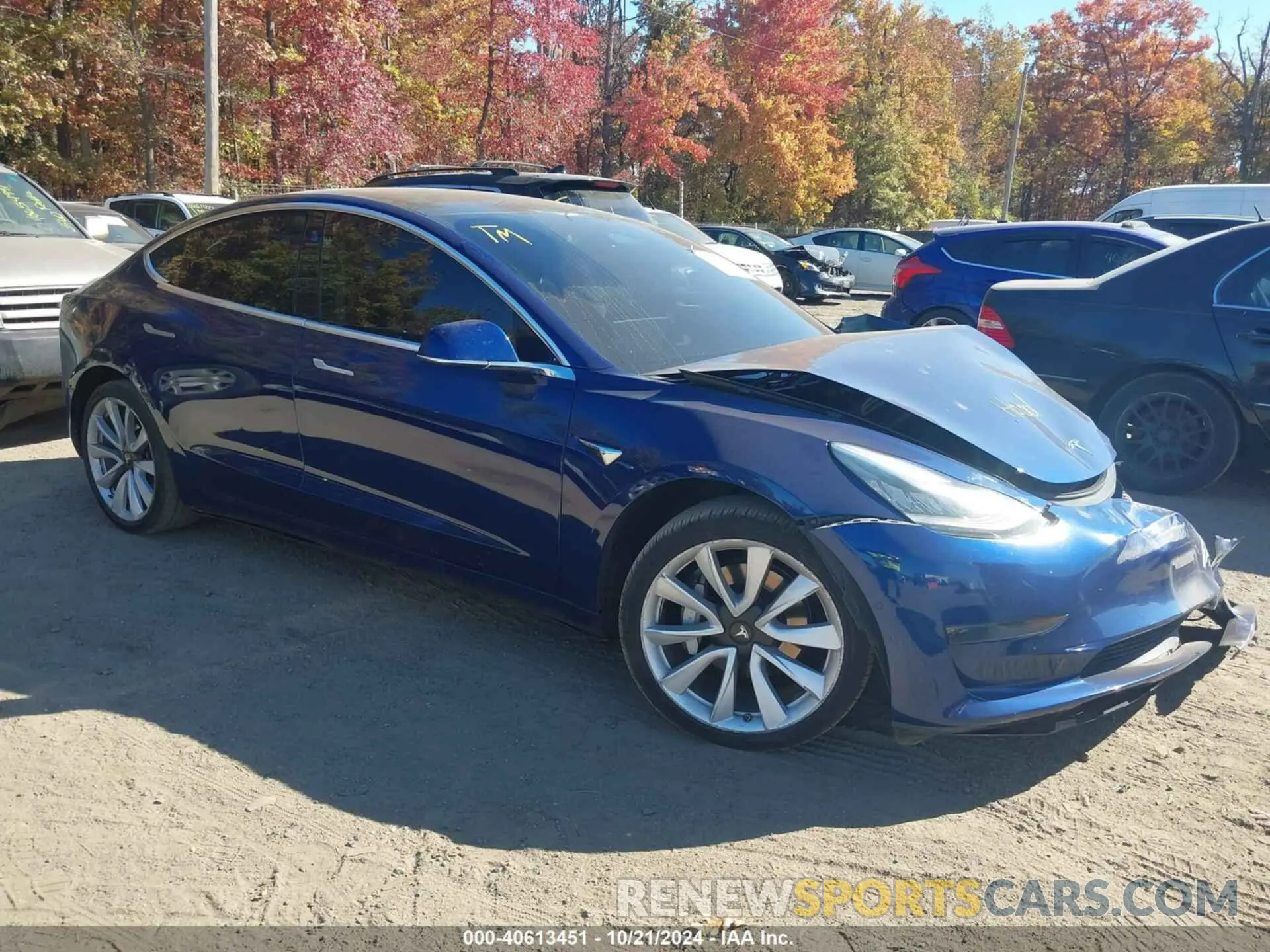 1 fotografías del automóvil dañado 5YJ3E1EAXLF614159 TESLA MODEL 3 2020