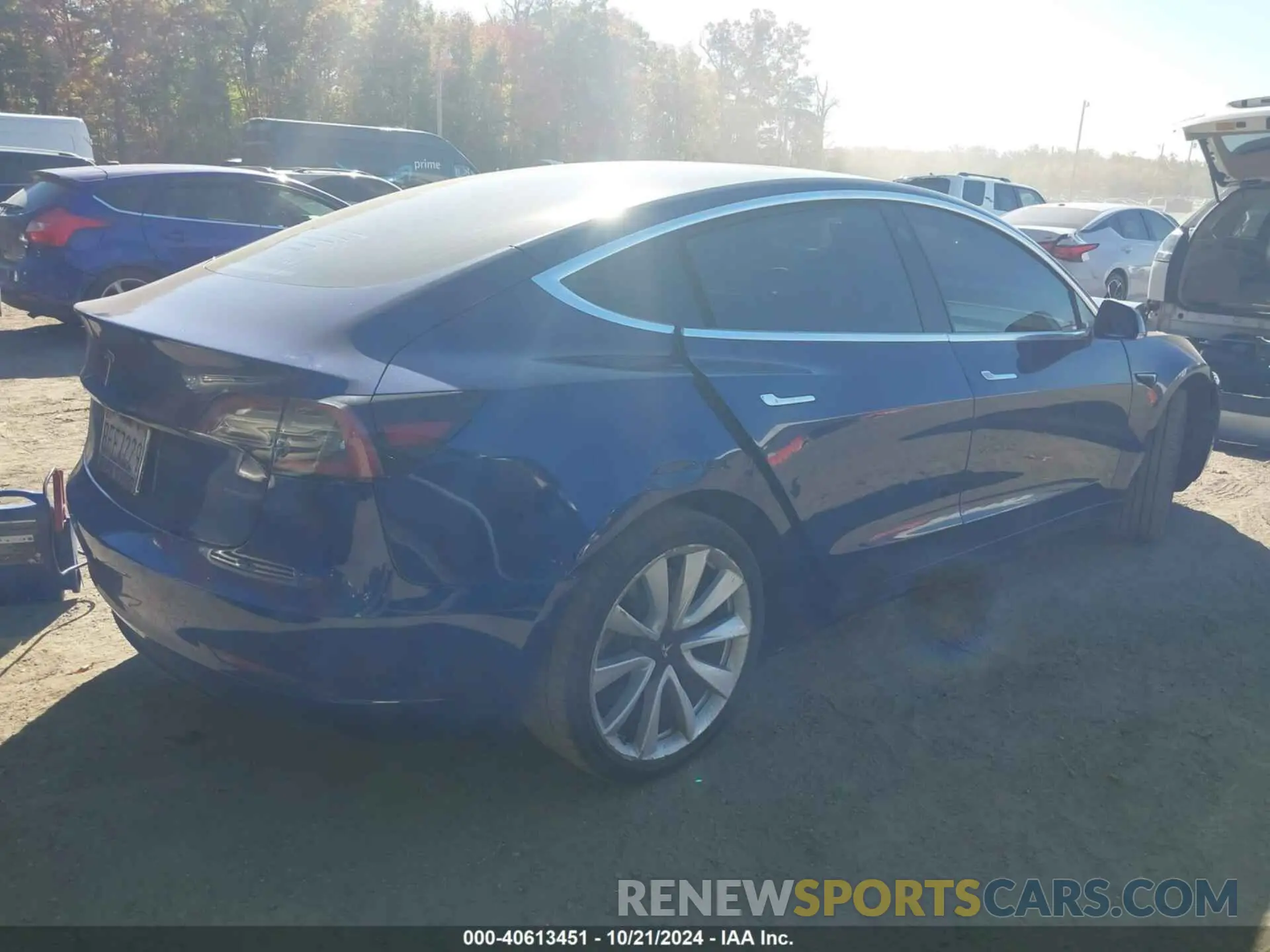 4 fotografías del automóvil dañado 5YJ3E1EAXLF614159 TESLA MODEL 3 2020